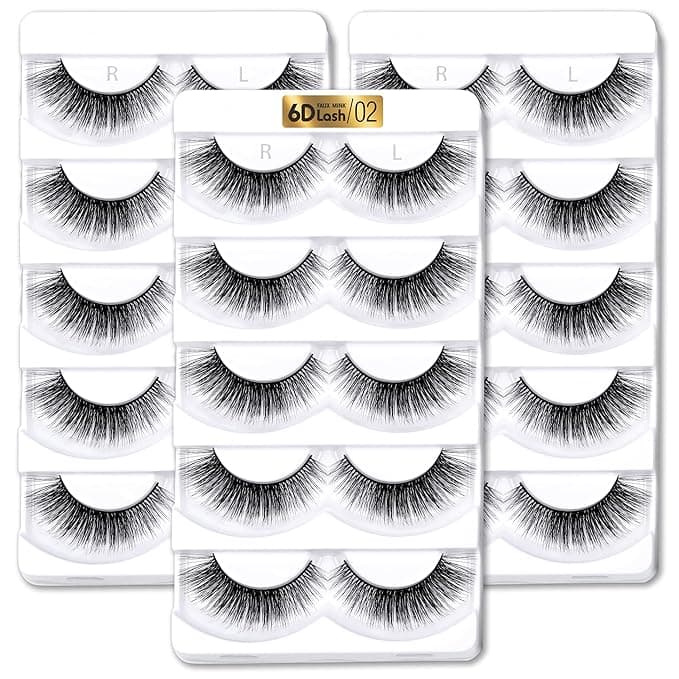 Aillen 6D Fluffy Faux Mink Strip Lashes Natural Look Soft Reusable