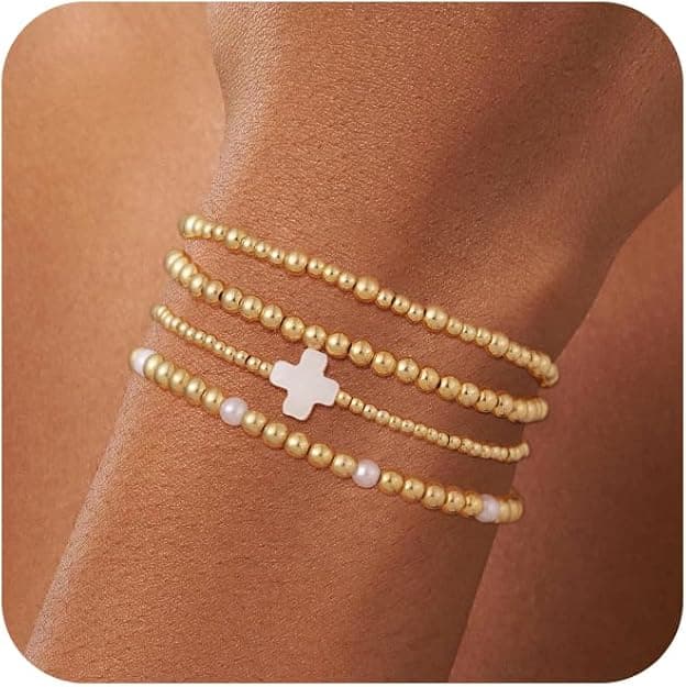 20 Percent Off Stackable Waterproof Bracelets for Women Gold and Silver Plated
