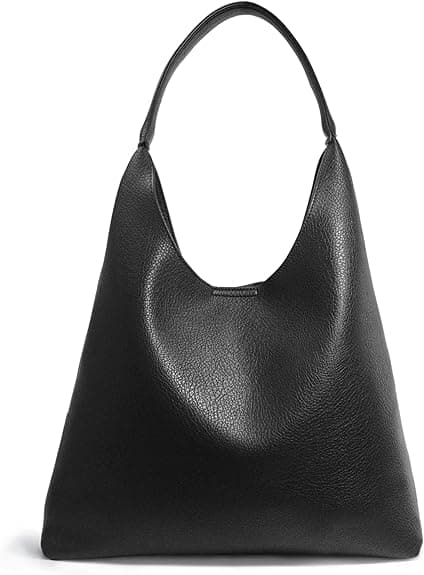 Soft Vegan Leather Hobo Shoulder Bag for Women